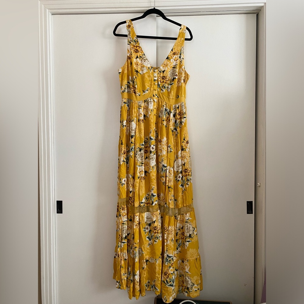 1X Torrid Floral Maxi Dress